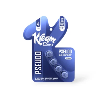 Kream Pseudo Blue Raspberry Chewable Tablets 80mg